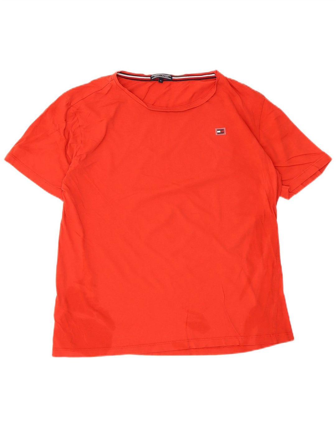 Tommy Hilfiger Camiseta para mujer Top UK 14 Mediano Rojo Algodón