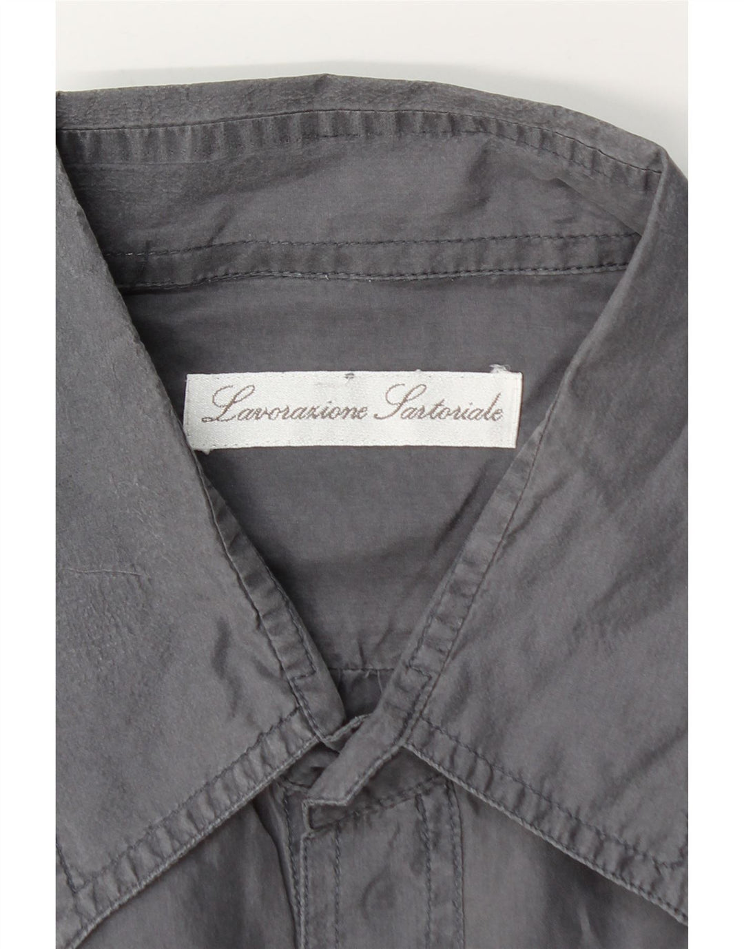 Camisa Vintage Hombre Manga Corta 2XL Gris