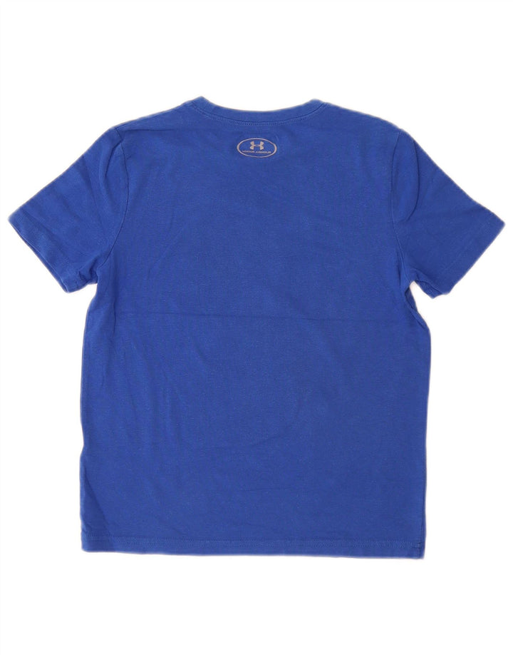UNDER ARMOUR Camiseta gráfica Heat Gear para niños 7-8 años Pequeño Azul