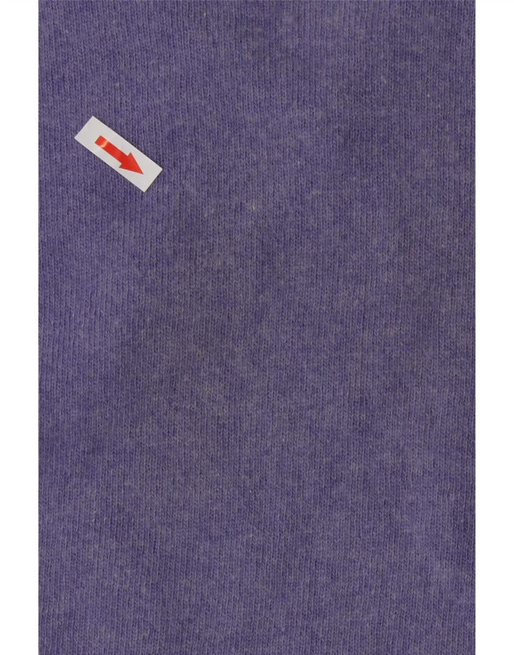 Kappa Hombre Jersey Con Cuello En V Jersey De Lana De Cordero Morado Grande