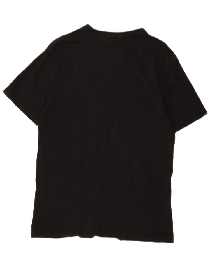 Hurley - Camiseta gráfica para hombre, talla pequeña, algodón negro