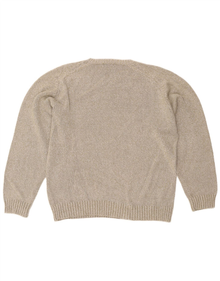 Kappa Jersey De Cuello Redondo Para Hombre Jersey Grande De Algodón Beige