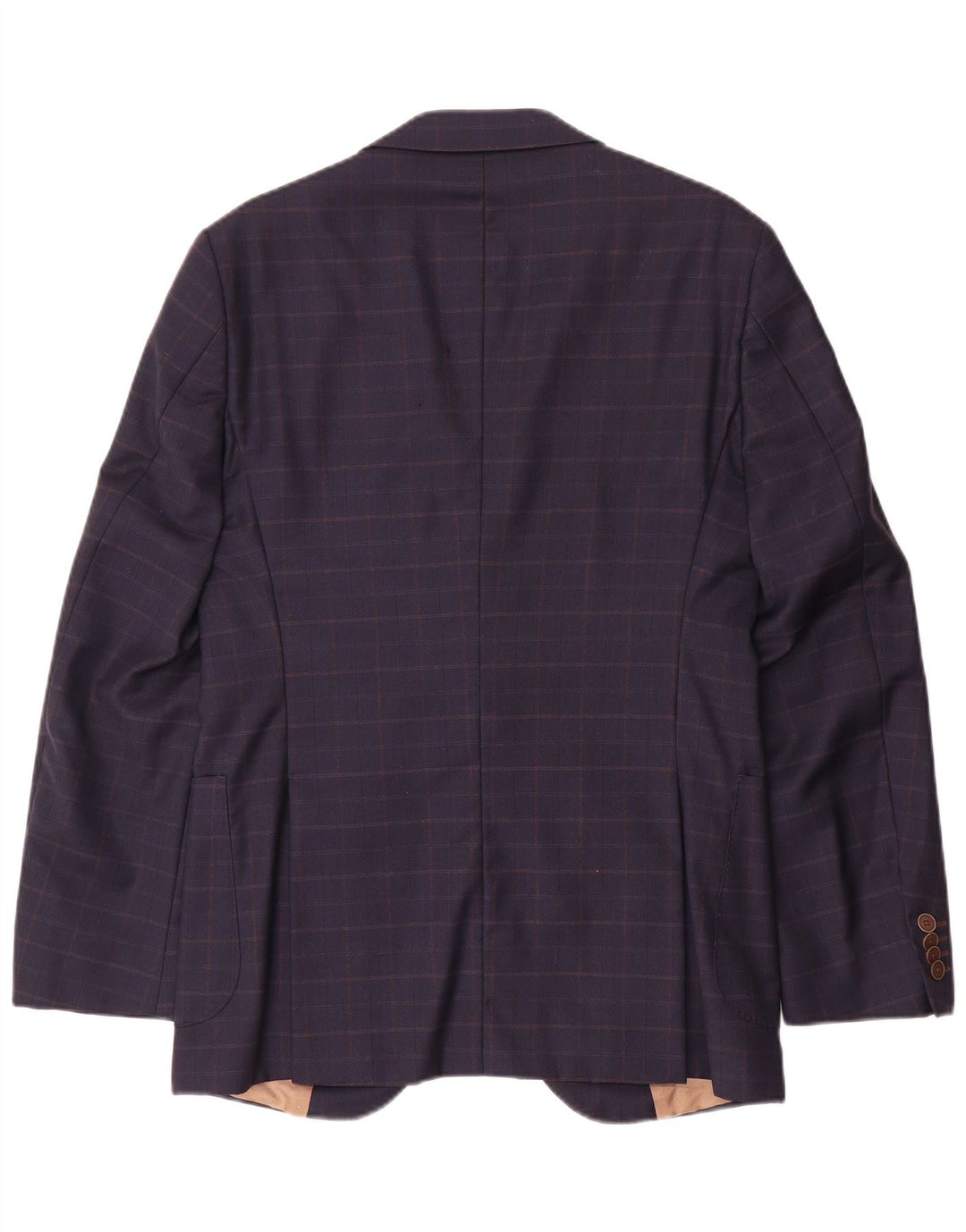 Tommy Hilfiger Chaqueta tipo blazer a medida para hombre IT 46 Small Navy Blue Check
