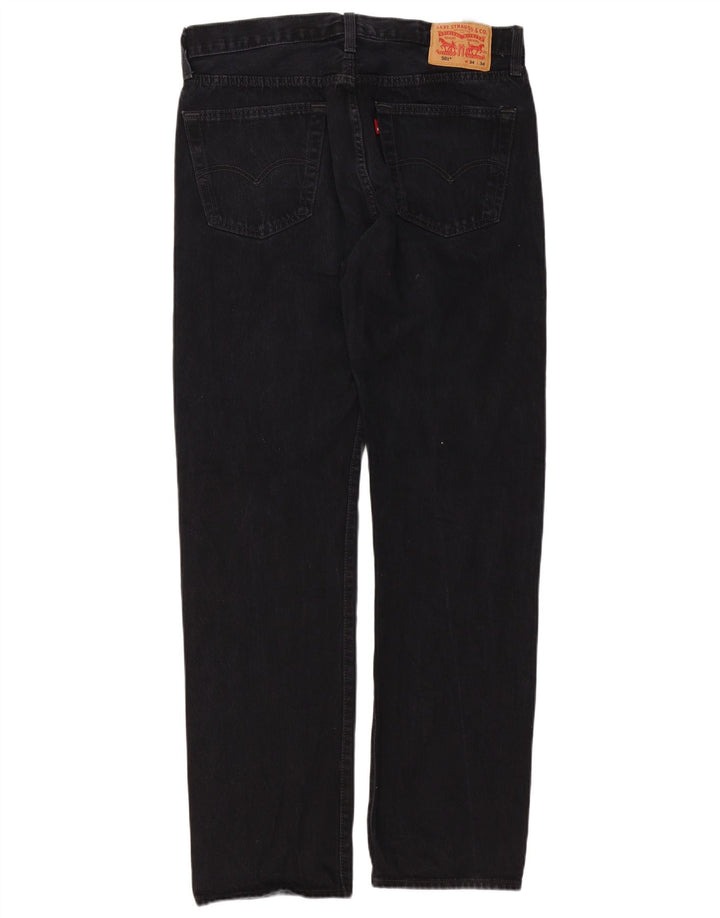 Levi's Vaqueros rectos 501 para hombre W34 L34 Algodón negro