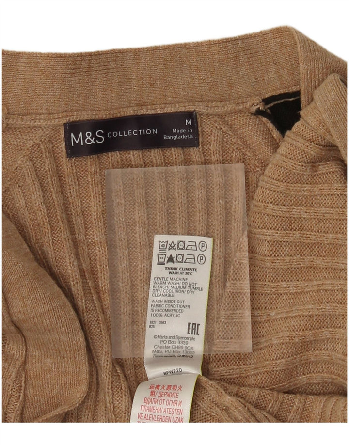 Marks & Spencer - Cárdigan abierto para mujer, talla 40, color beige medio