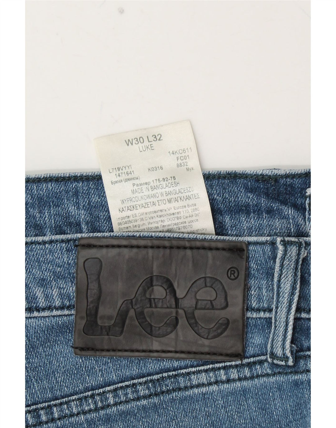 LEE Mujer Luke Slim Jeans W30 L29 Algodón Azul