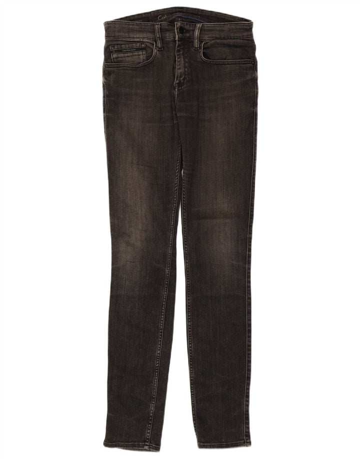 Vaqueros ajustados para mujer Calvin Klein W28 L33 Gris
