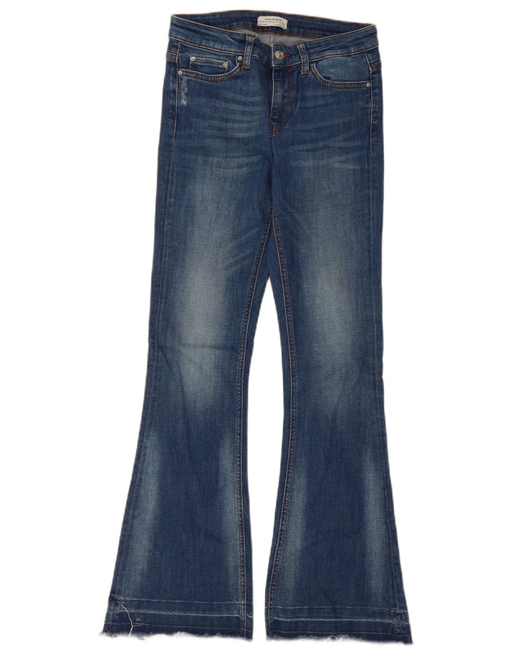 Zara Vaqueros Acampanados Mujer EU 34 2XS W24 L31 Azul
