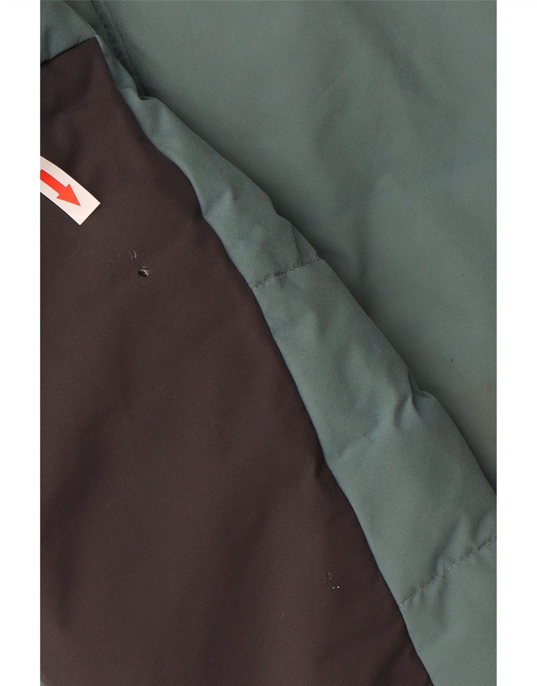 COLUMBIA Abrigo acolchado con capucha para hombre ES 38 Azul medio Poliéster con bloques de color