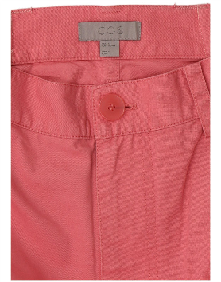 COS Pantalones chinos rectos de cintura alta para mujer EU 40 Medium W30 L27 Rosa
