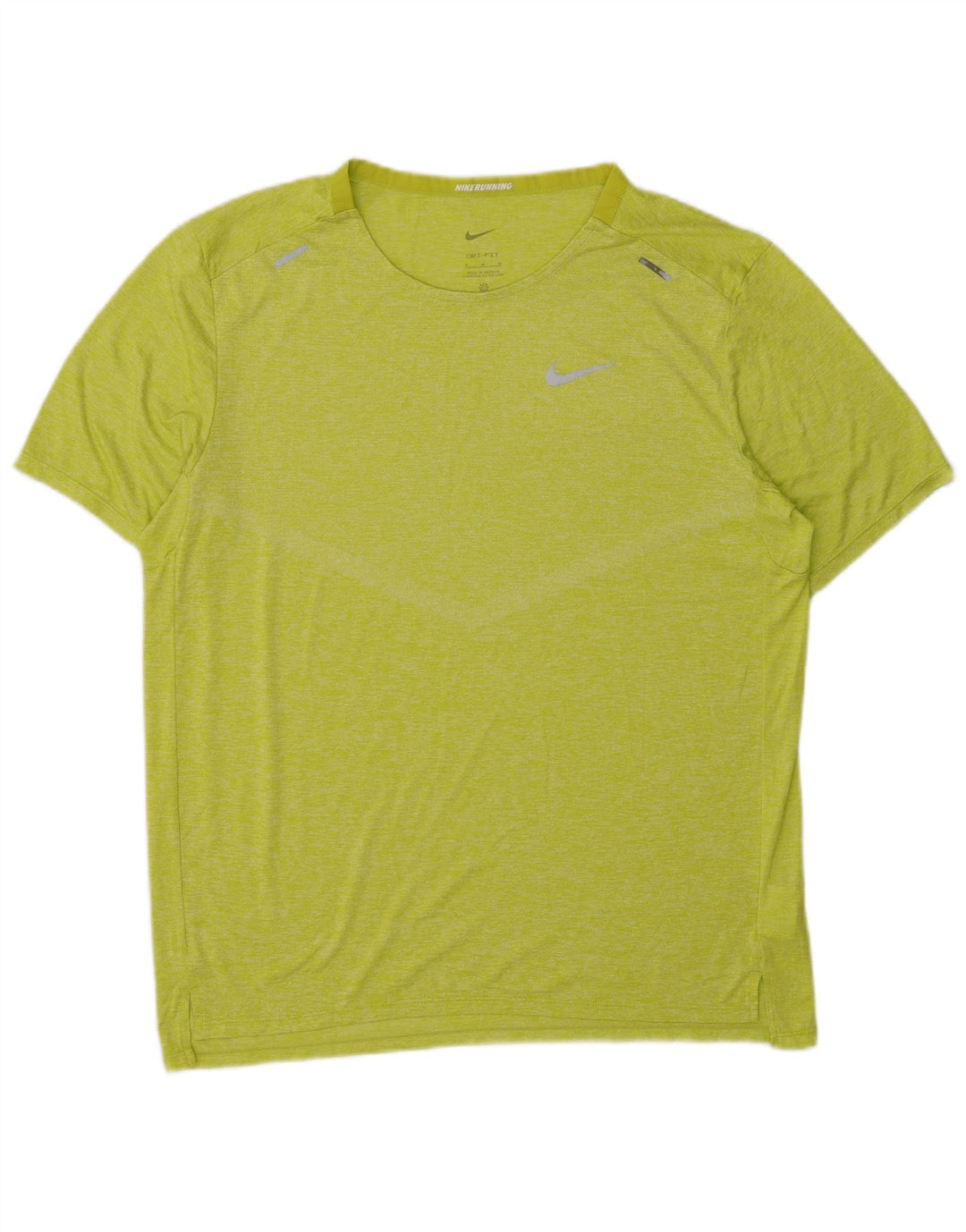 Camiseta Nike Running Hombre Top Verde Medio Poliéster Deportes