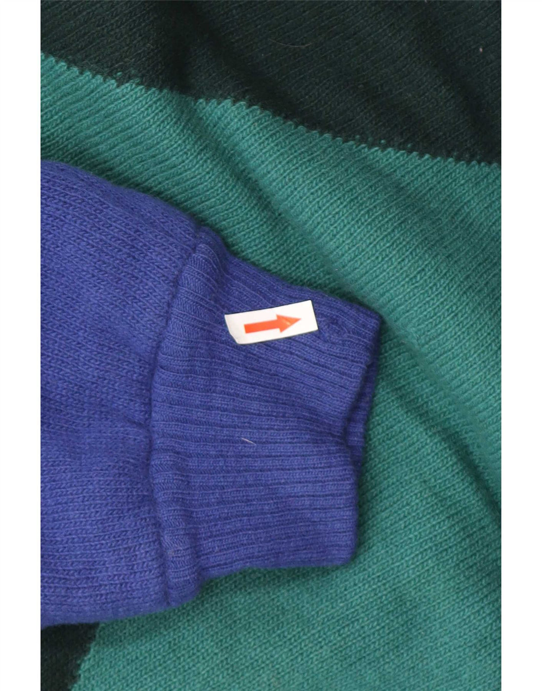 Gianni Versace Jersey con cuello alto y diseño colour block en verde medio