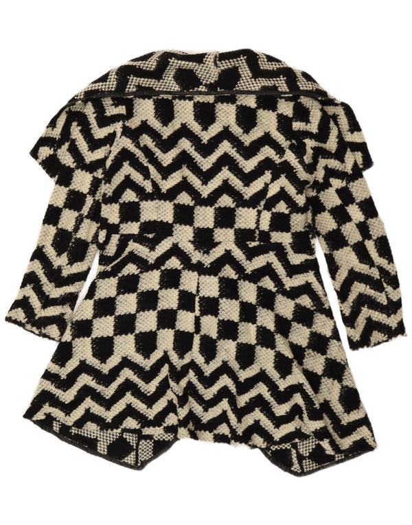 Abrigo Oasis para mujer UK 46 Viscosa geométrica negra grande