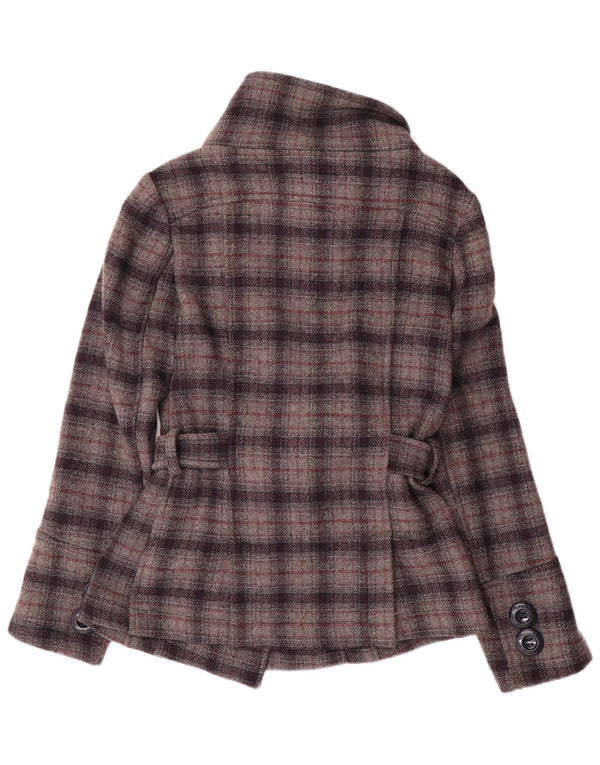 KOCCA Chaquetón para mujer UK 10 Small Grey Check