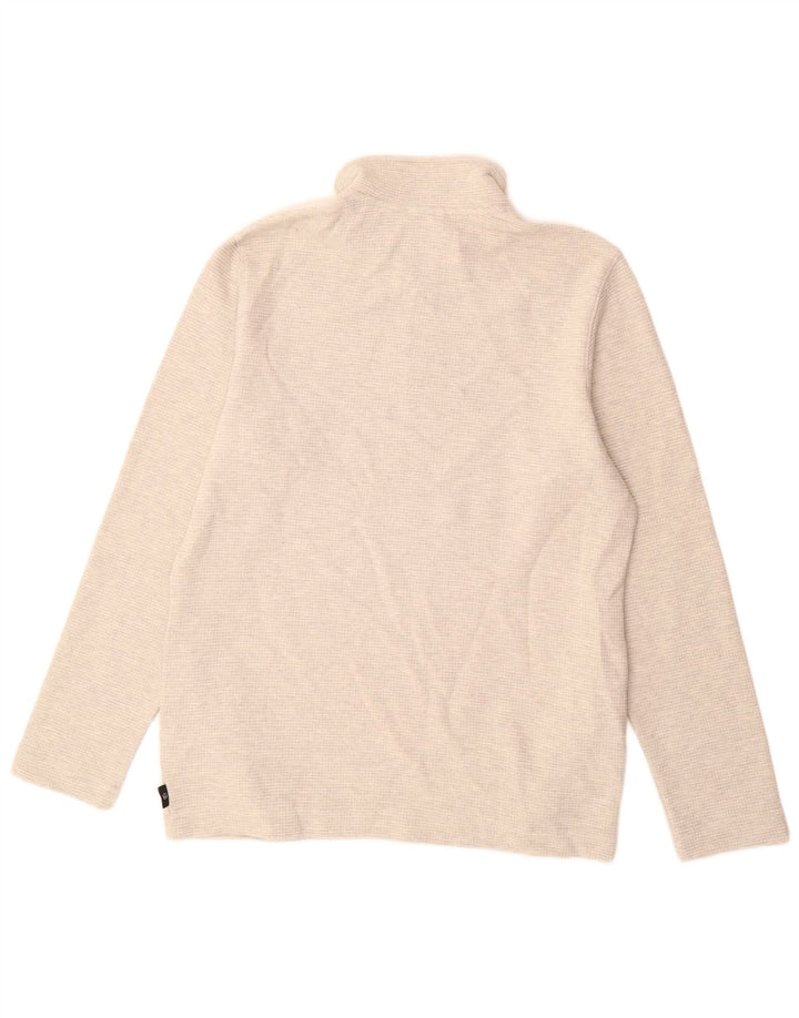 Ted Baker - Sudadera con cuello y cremallera para hombre, talla 2, algodón gris pequeño