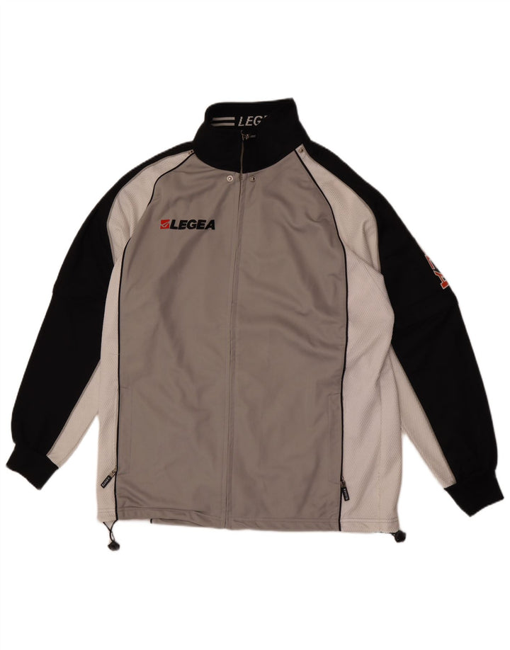 Legea Hombre Chaqueta De Chándal Con Estampado Gráfico Poliéster Color Block Gris Medio