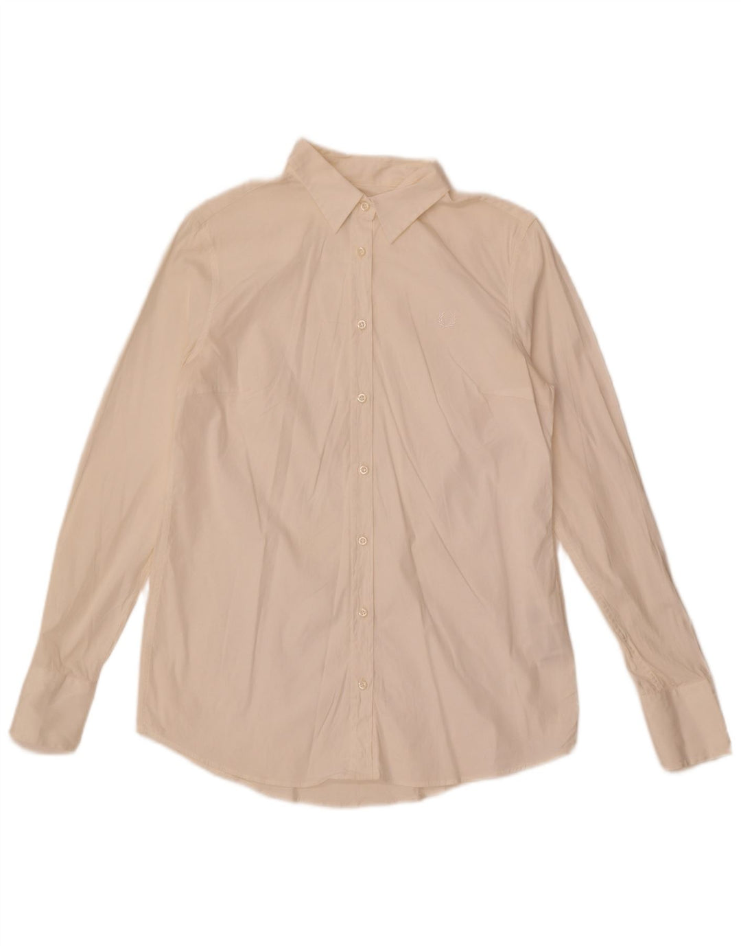 Camisa Fred Perry Mujer UK 40 XL Algodón Blanco