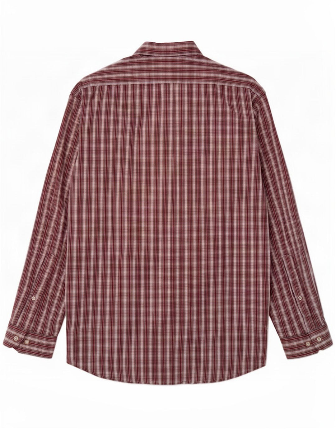 Marlboro Classics Camisa Hombre Grande Cuadros Rojos Algodón