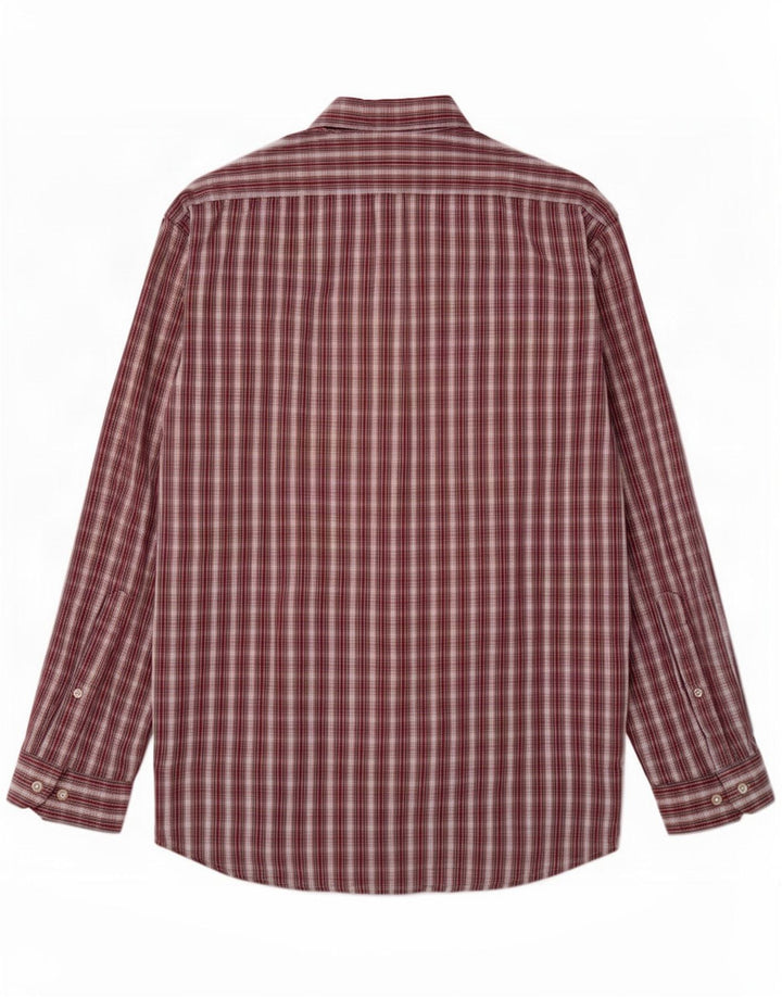 Marlboro Classics Camisa Hombre Grande Cuadros Rojos Algodón
