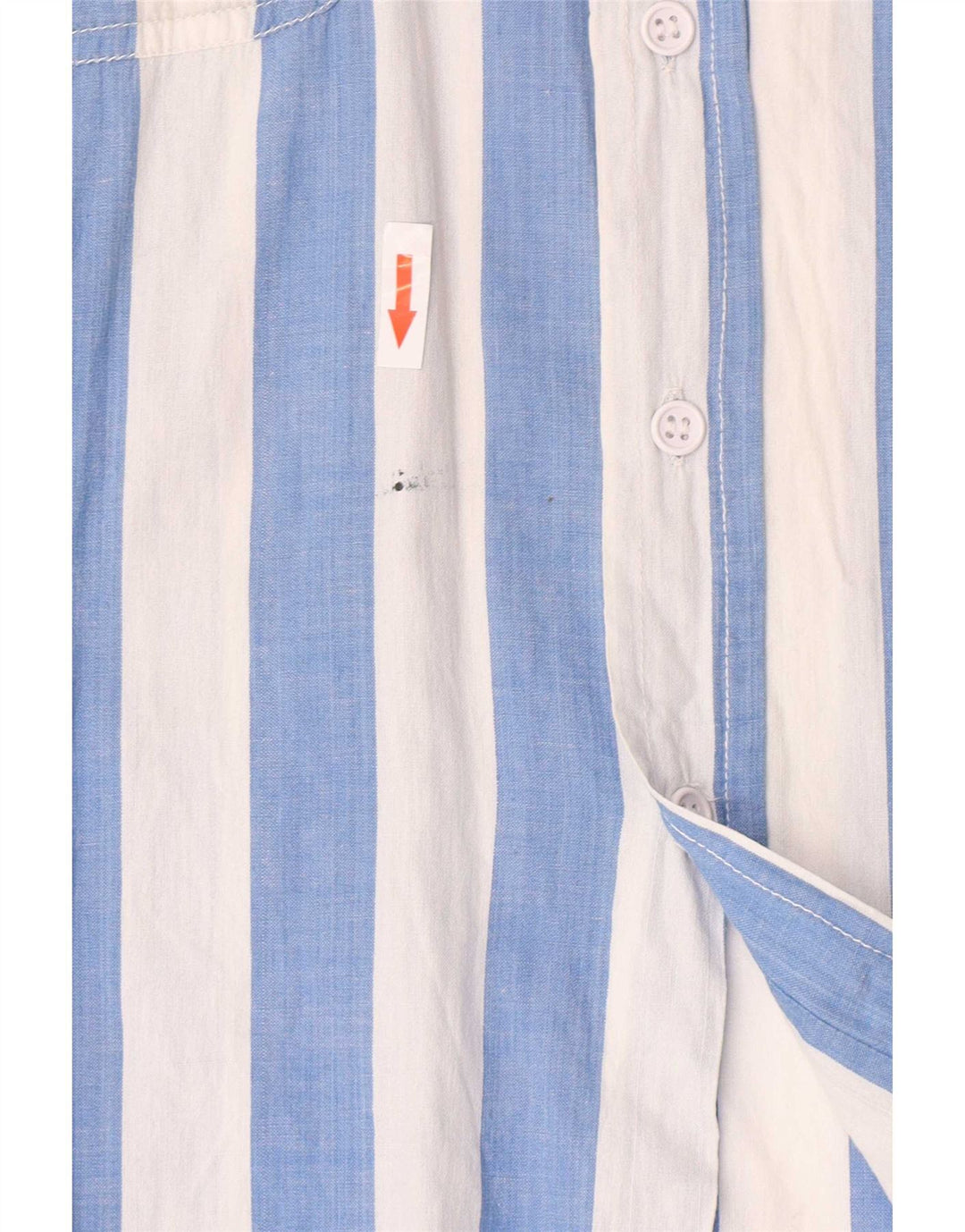 Camisa Vintage Para Hombre Rayas Azul Medianas