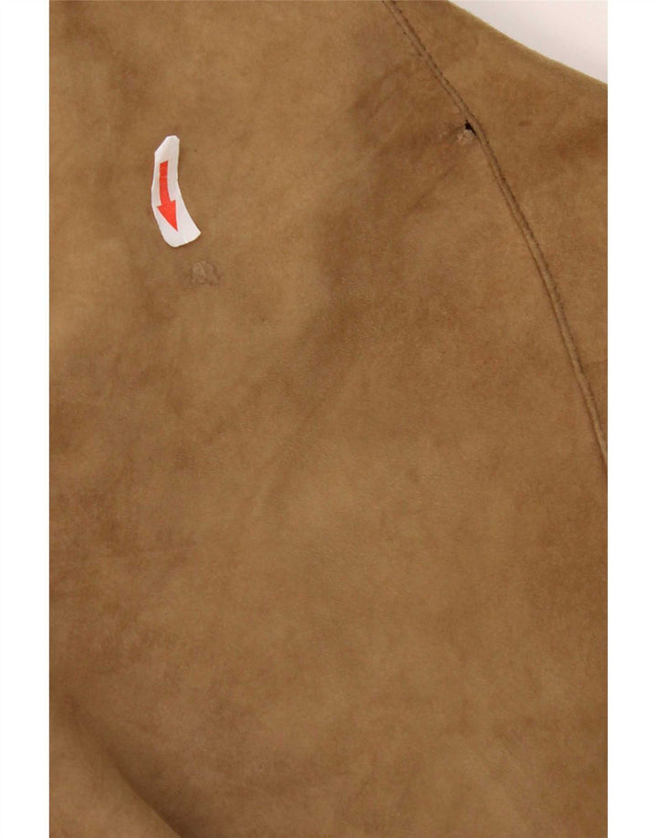 Vintage hombres bombardero ante chaqueta Reino Unido 38 medio beige