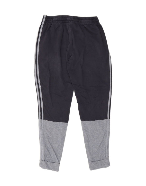 Adidas Hombre Pantalones De Chándal Joggers Large Azul Marino Colorblock Algodón