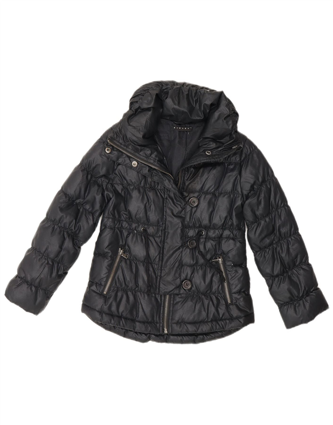 Sisley Chaqueta Acolchada Niña 5-6 Años Negro Poliéster