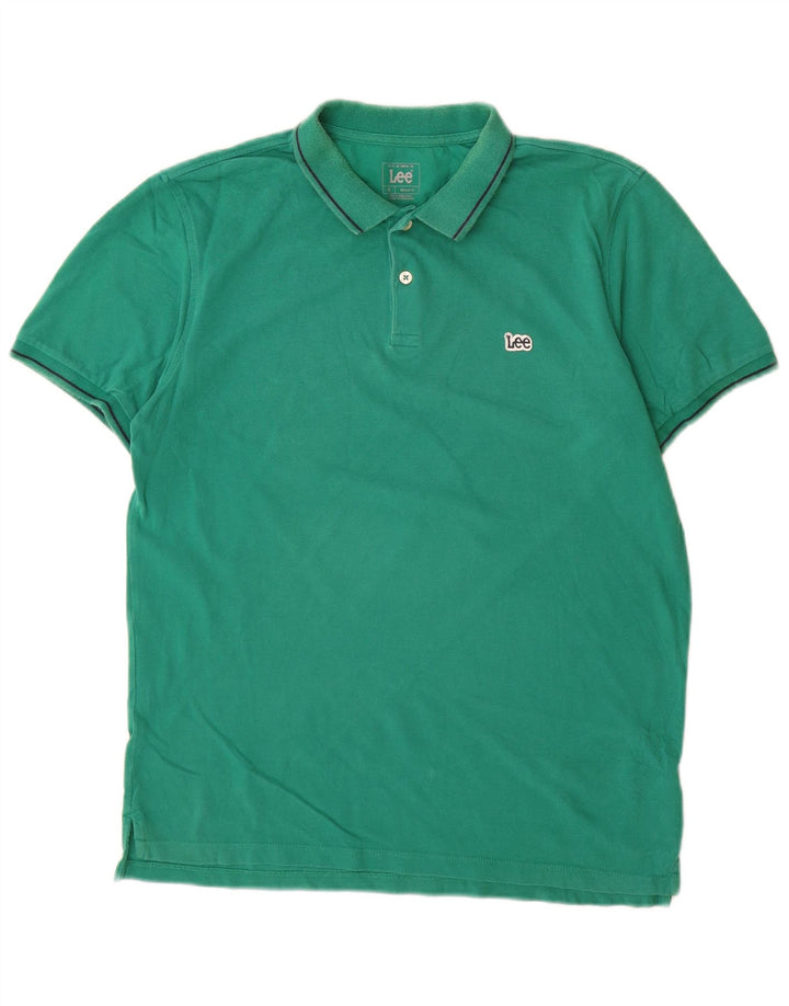 Polo Lee Regular Fit De Algodón Verde Medio |