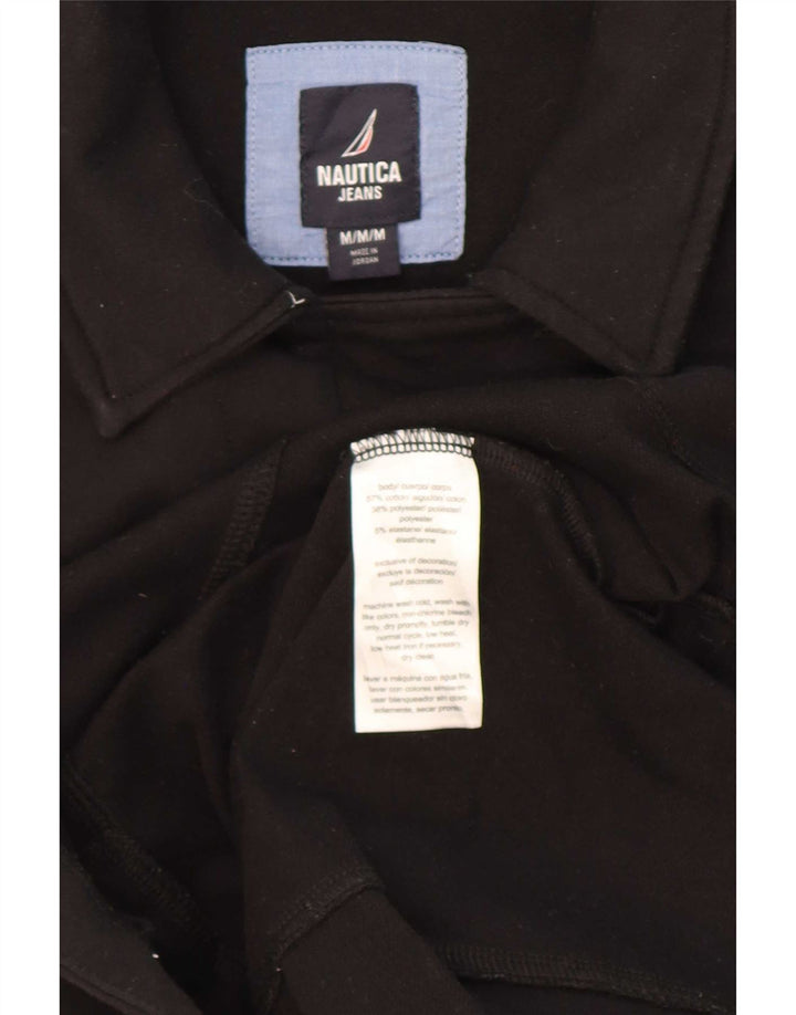 Nautica Abrigo de doble botonadura para mujer UK 14 Mediano Algodón negro