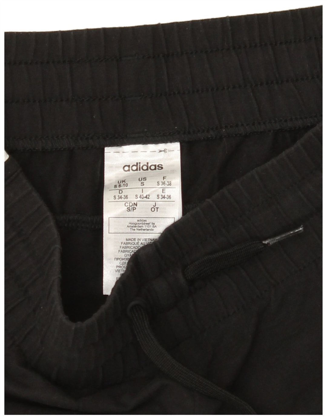 ADIDAS Pantalones cortos deportivos para mujer Reino Unido 8/10 Pequeño Algodón negro