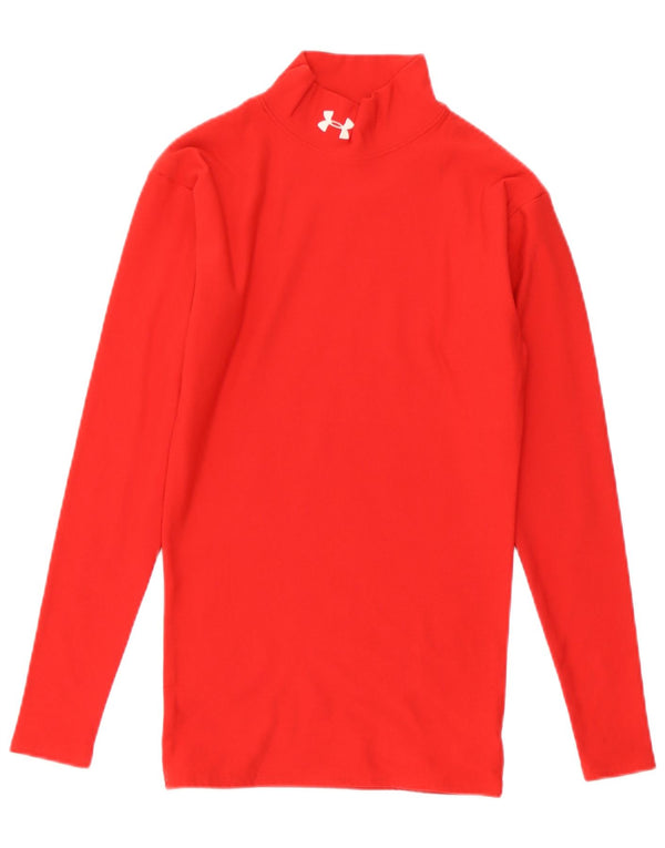 Under Armour Camiseta Cold Gear para mujer de manga larga UK 8 Small Red Nylon