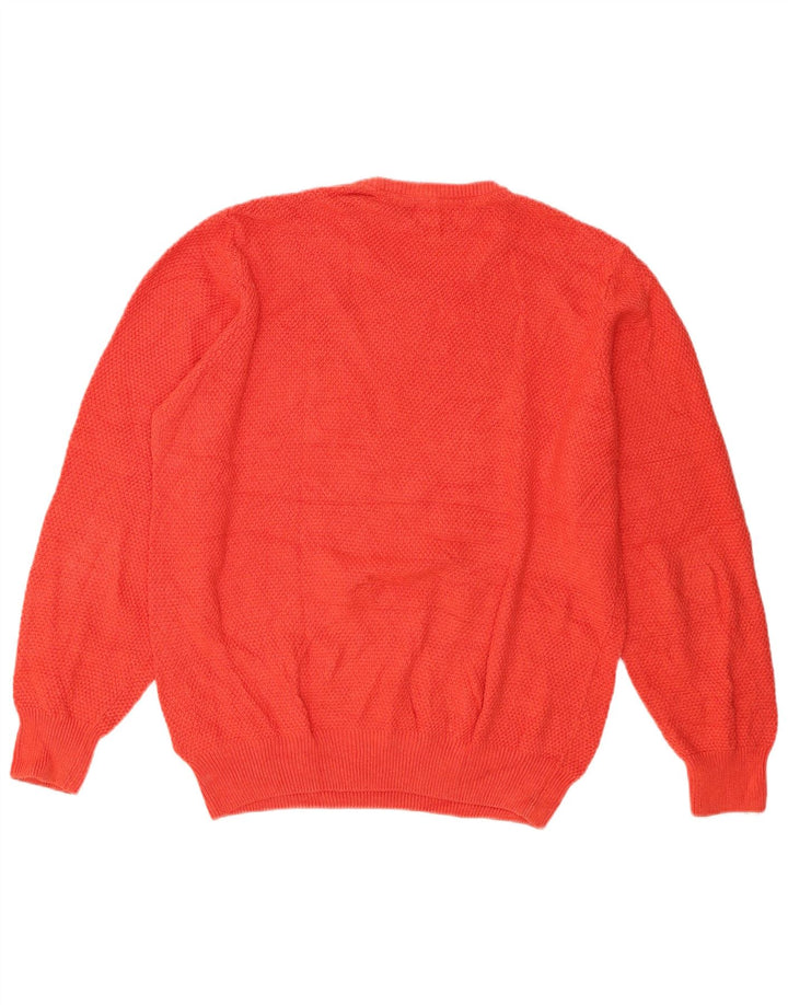 Marks & Spencer Suéter tipo jersey con cuello redondo y ajuste a medida para hombre Rojo mediano