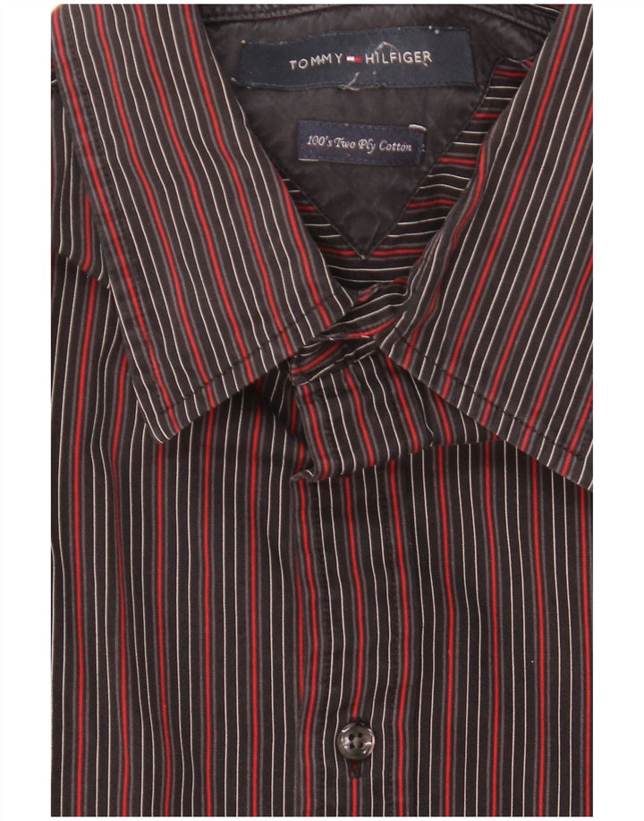 Camisa TOMMY HILFIGER Hombre Medium Black Stripes Cotton