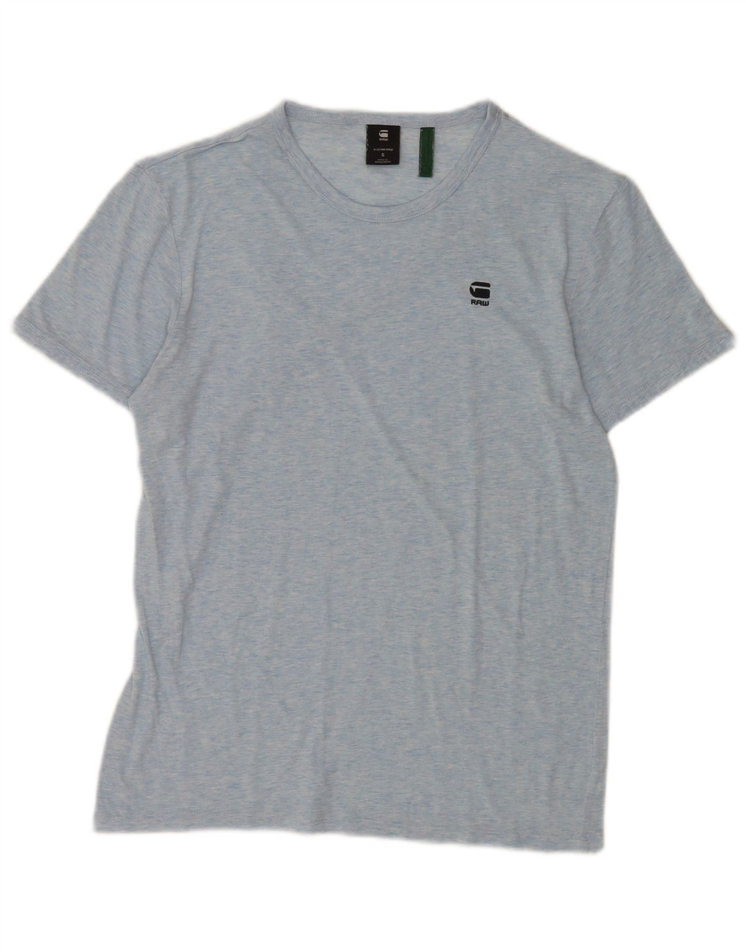 G-Star Hombre Camiseta Top Small Blue Moteado De Algodón