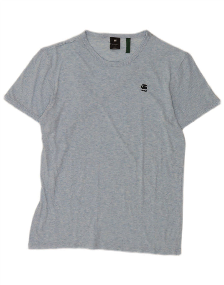 G-Star Hombre Camiseta Top Small Blue Moteado De Algodón