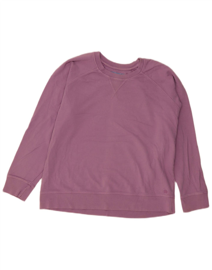 Crew Clothing - Sudadera extragrande para mujer, talla 12, algodón morado mediano