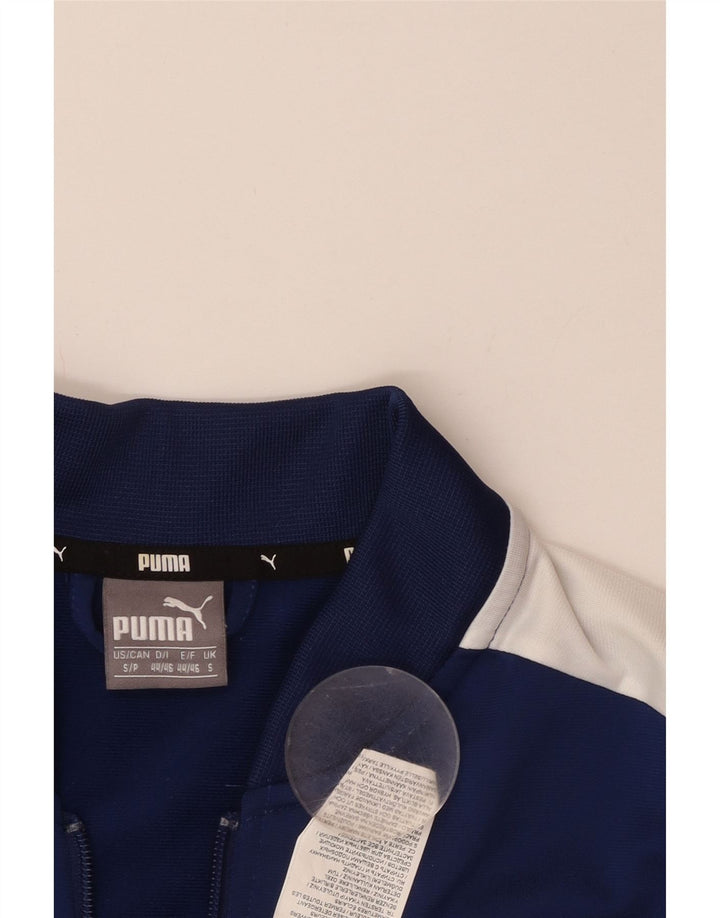Puma Hombre Chándal Top Chaqueta Pequeña Azul Marino Colorblock Poliéster