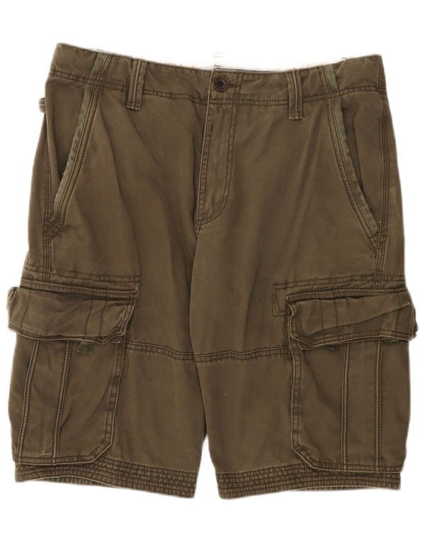 Pantalones cortos cargo para hombre Fat Face W34 Large Algodón caqui