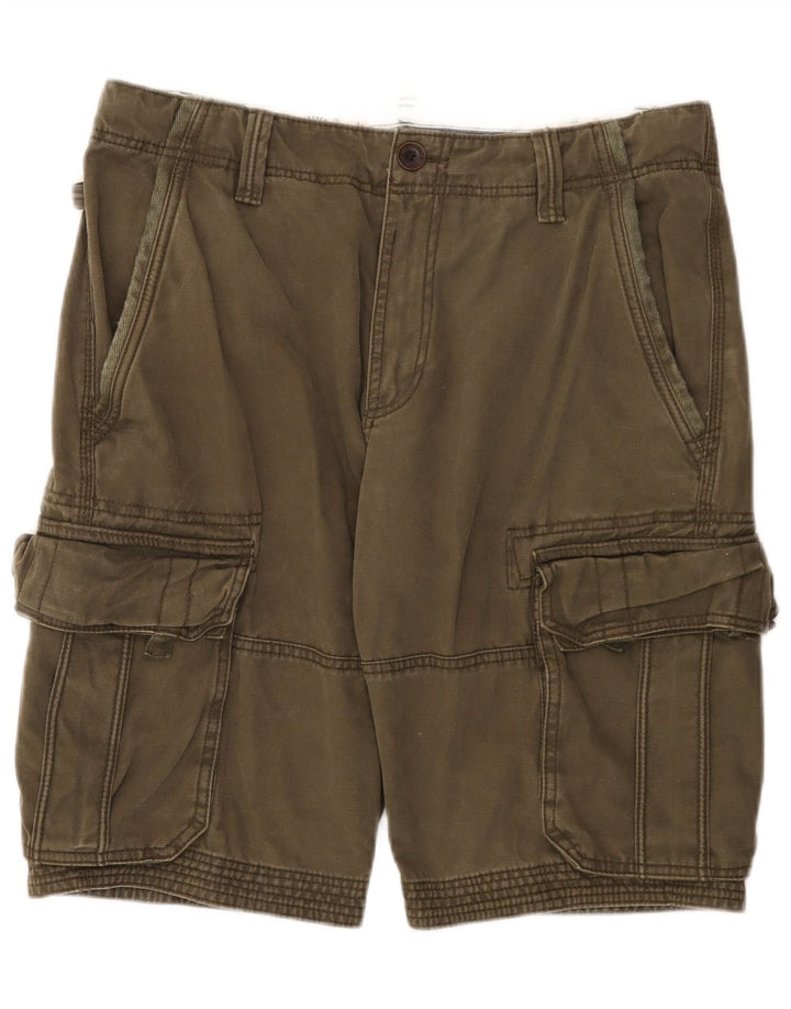Pantalones cortos cargo para hombre Fat Face W34 Large Algodón caqui