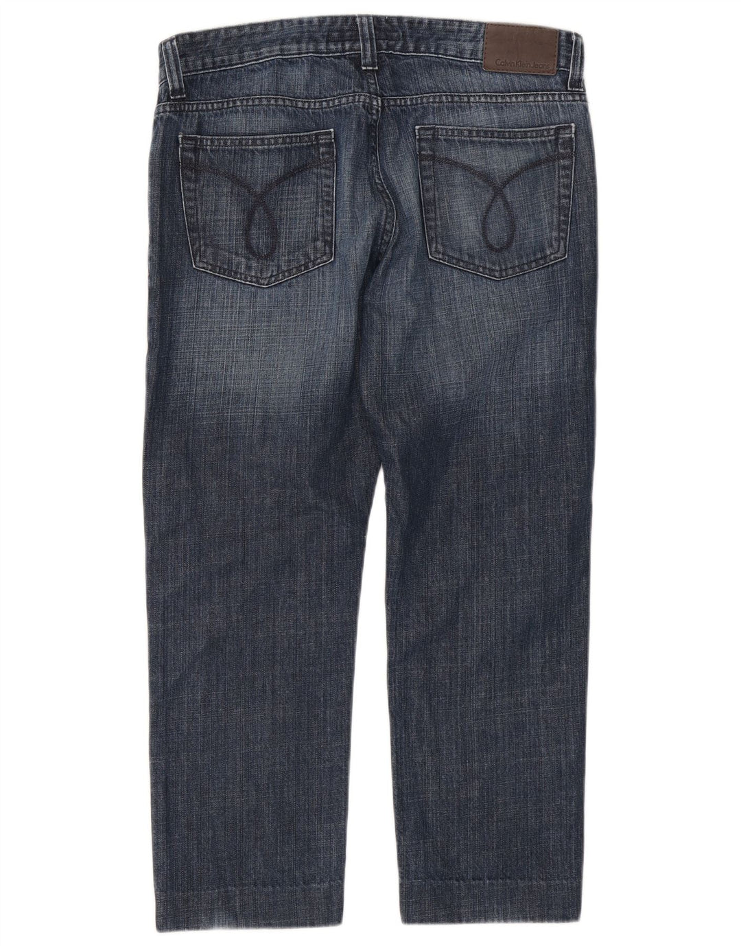 Vaqueros ajustados cortos para mujer CALVIN KLEIN W33 L26 Azul