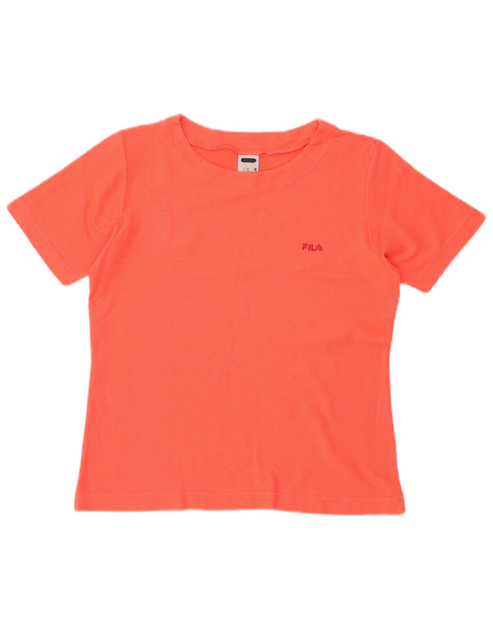 FILA Camiseta corta para mujer IT 44 Mediano Naranja