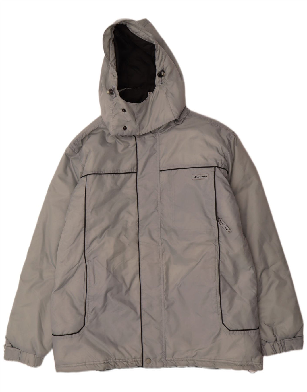 CHAMPION Chaqueta acolchada con capucha para hombre UK 42 XL Poliamida azul