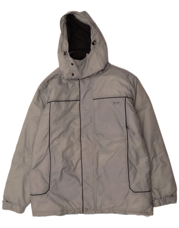 CHAMPION Chaqueta acolchada con capucha para hombre UK 42 XL Poliamida azul