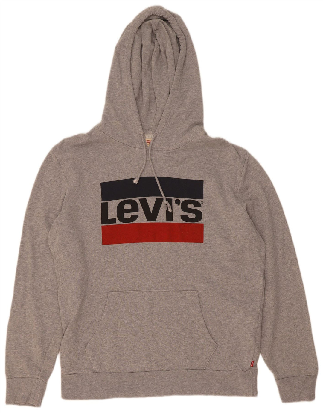 Levi's Hombre Sudadera Con Capucha Gráfica De Algodón Gris Medio