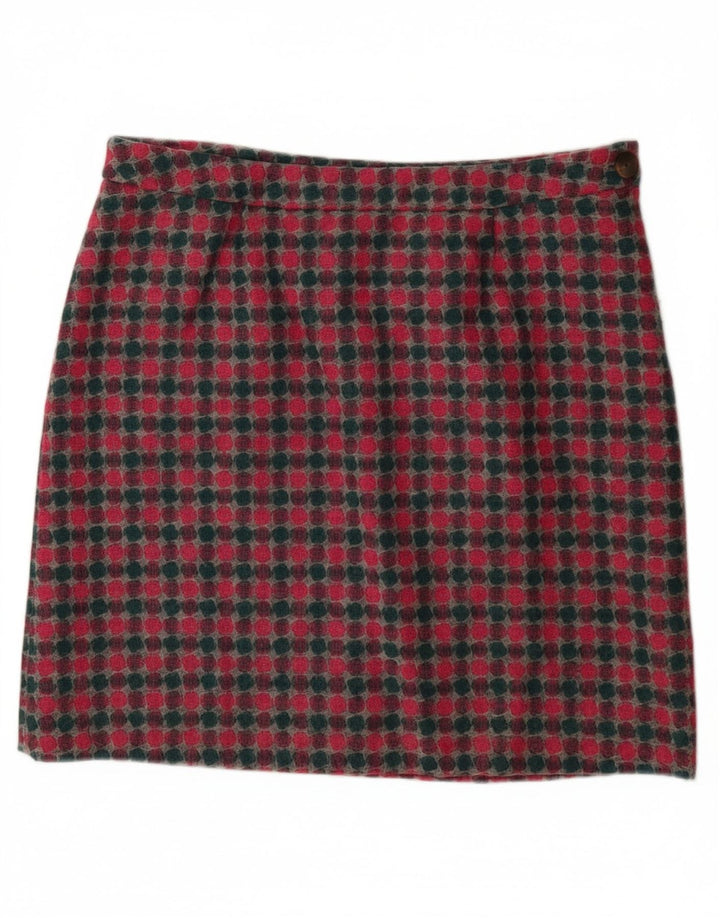 LAURA ASHLEY Minifalda para mujer UK 16 Large W36 Lana manchada multicolor