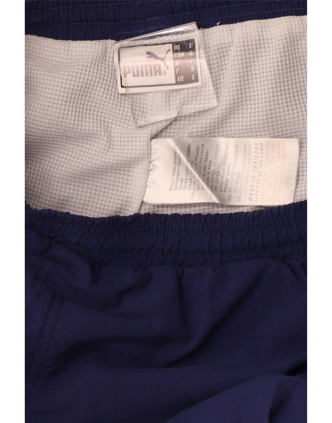 PUMA Pantalones de chándal para mujer Joggers Large Azul marino Nylon Sports