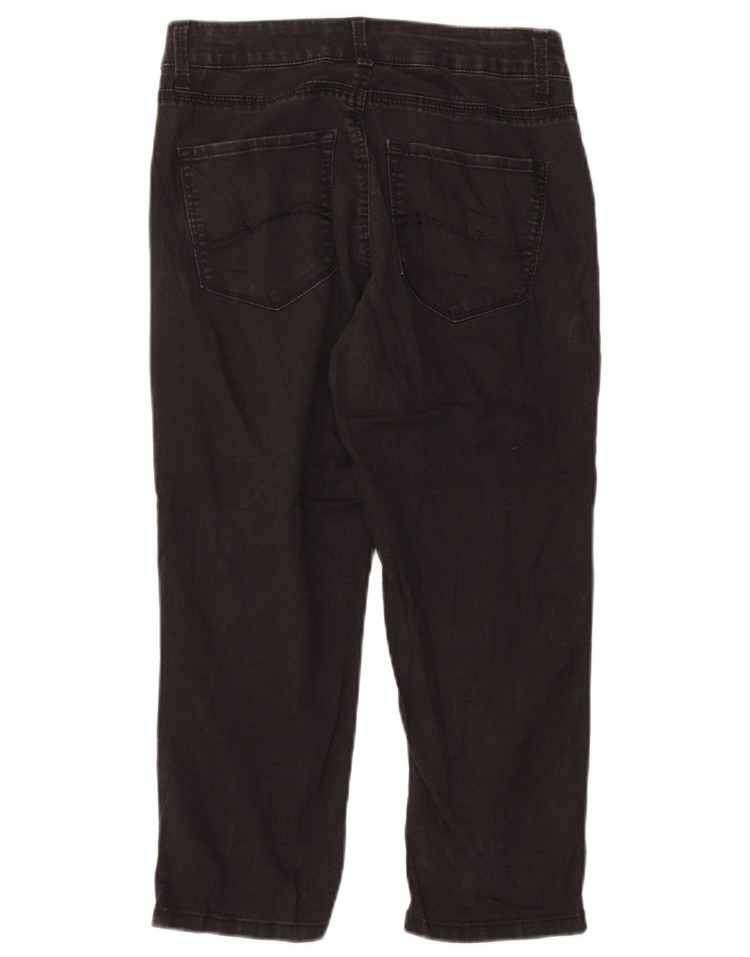 Lee Jeans Capri de Ajuste Fácil para Mujer US 8 Medium W28 L21 Algodón Negro