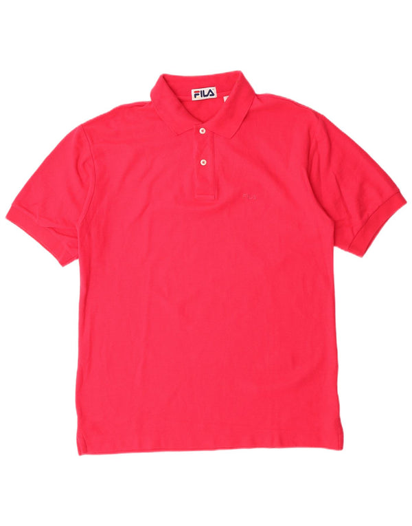 Fila Polo Hombre IT 46 Pequeño Algodón Rosa