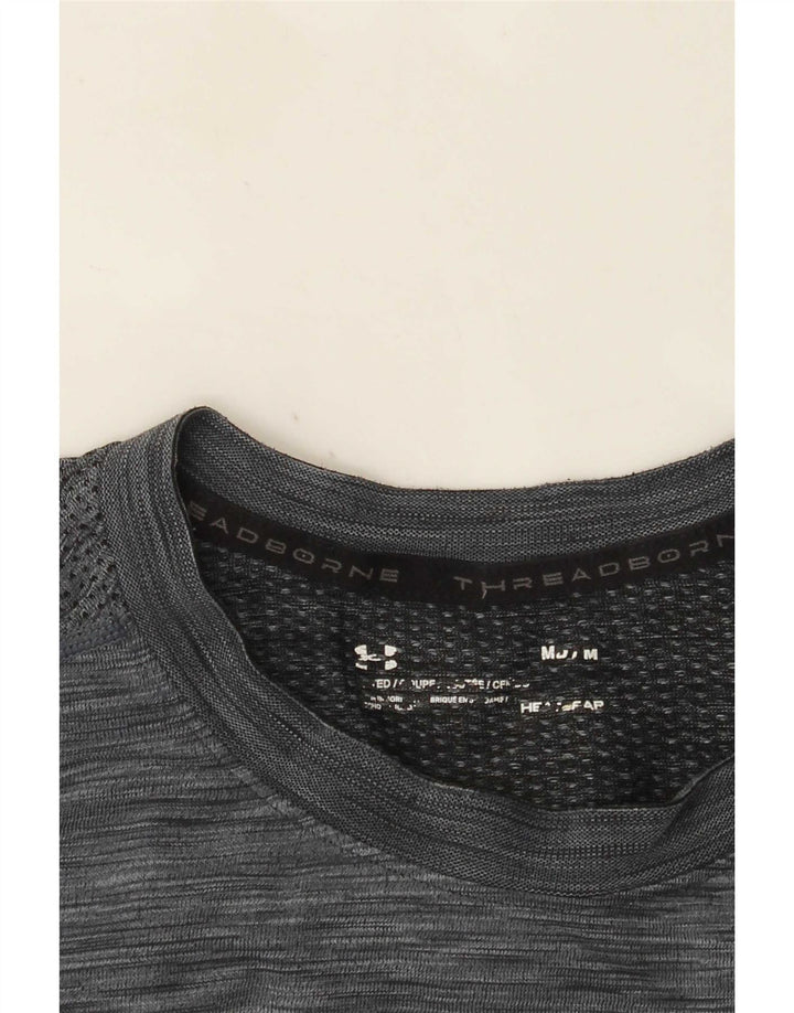 Under Armour Camiseta Heat Gear De Manga Larga Para Hombre Gris Medio Moteado