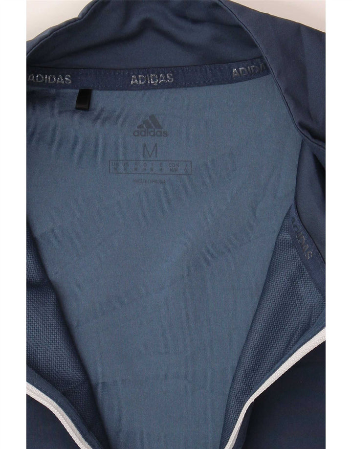 Adidas Hombre Graphic Pullover Chándal Top Medio Azul Marino Colorblock